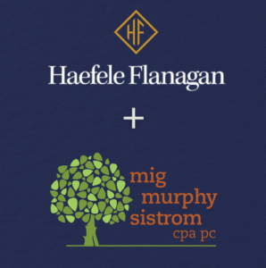 Haefele Flanagan logo + Mig Murphy Sistrom logo